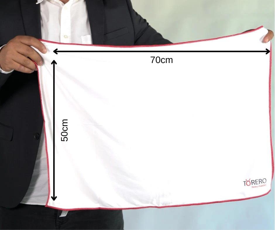 Torero Poliertuch Glas 1 Stk. Weiß Rechteckig Nano-Poliertuch Abmessungen: 47 X 67 Cm Gewicht: 220 G / M2 8 Torero Poliertuch Glas 1 Stk. Weiß Rechteckig Nano-Poliertuch Abmessungen: 47 X 67 Cm Gewicht: 220 G / M2 - Image 7