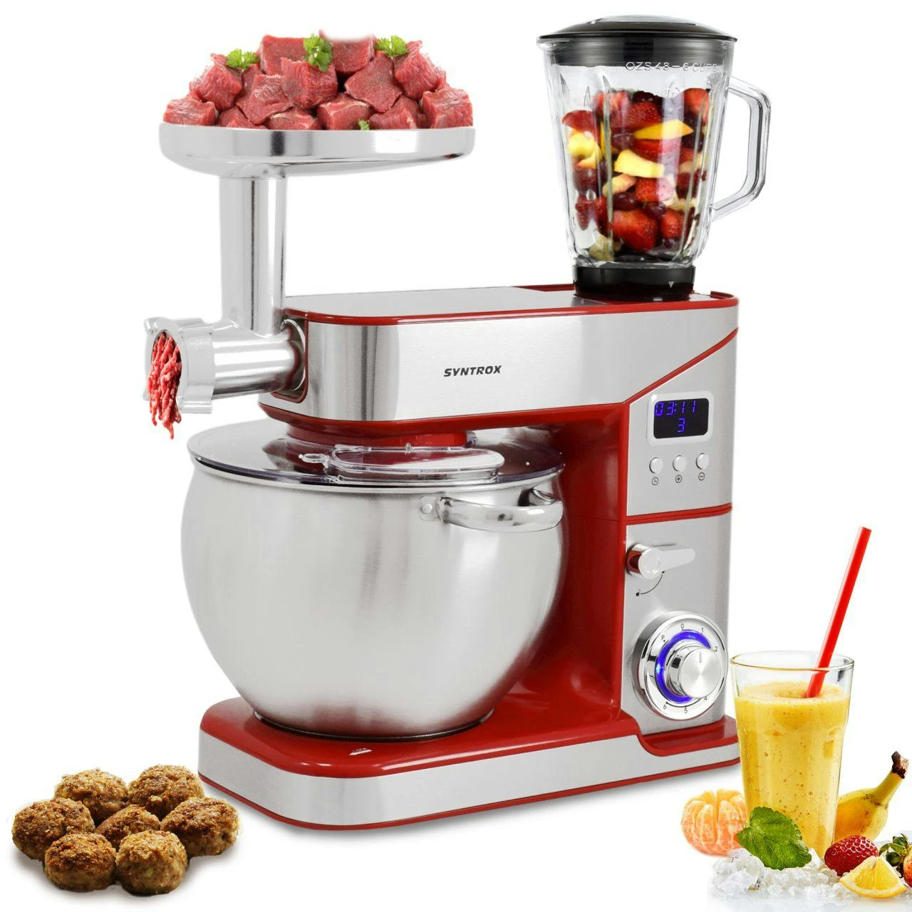 Küchenmaschine Paris Edelstahl 12 Liter Küchengerät & Fleischwolf 6 Küchenmaschine Paris Edelstahl 12 Liter Küchengerät & Fleischwolf - Image 4