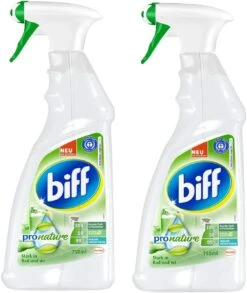 Biff Pro Nature Badreiniger Bad Reiniger Badezimmer Sprühflasche 2x750 Ml