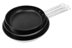 METRO Professional Pfannenset 3 Tlg., Edelstahl, Ø 24/ 28/ 32 Cm, Antihaftbeshichtung, Induktion