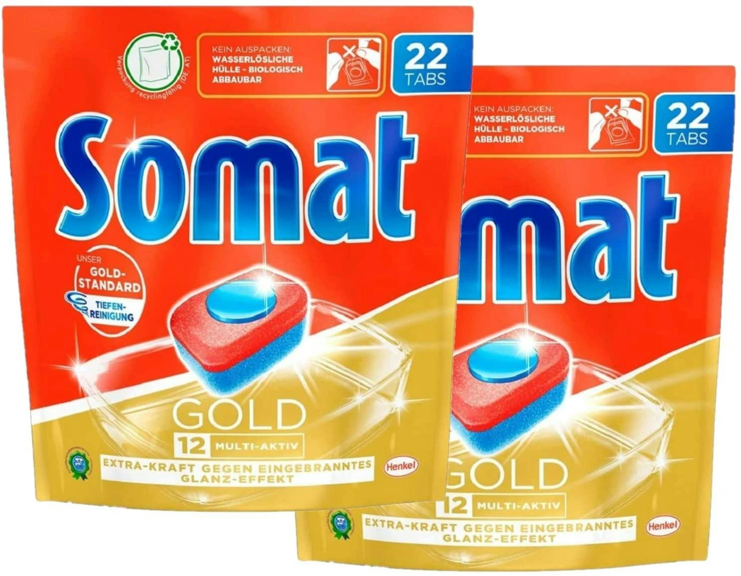 Somat 12 Gold Multiaktiv Spülmaschinentabs 4x22 Tabs Geschirrspültabs Reinigung 5 Somat 12 Gold Multiaktiv Spülmaschinentabs 4x22 Tabs Geschirrspültabs Reinigung - Image 3