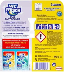 WC Frisch Duo-Duftspüler Lemon 4er Pack WC-Duftstein 4x1 Stück WC Reiniger -Küche Zu Hause 56284b4f 91fd 401f bebc deda92656b06