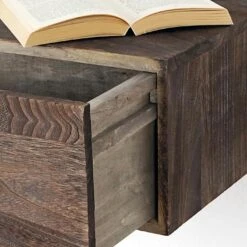 Wandregal HWC-C55, Schubladen-Regal, Shabby-Look Vintage, 21x46x30cm ~ Braun -Küche Zu Hause 60f8ce88 d28b 451b 86b8 20211e460059