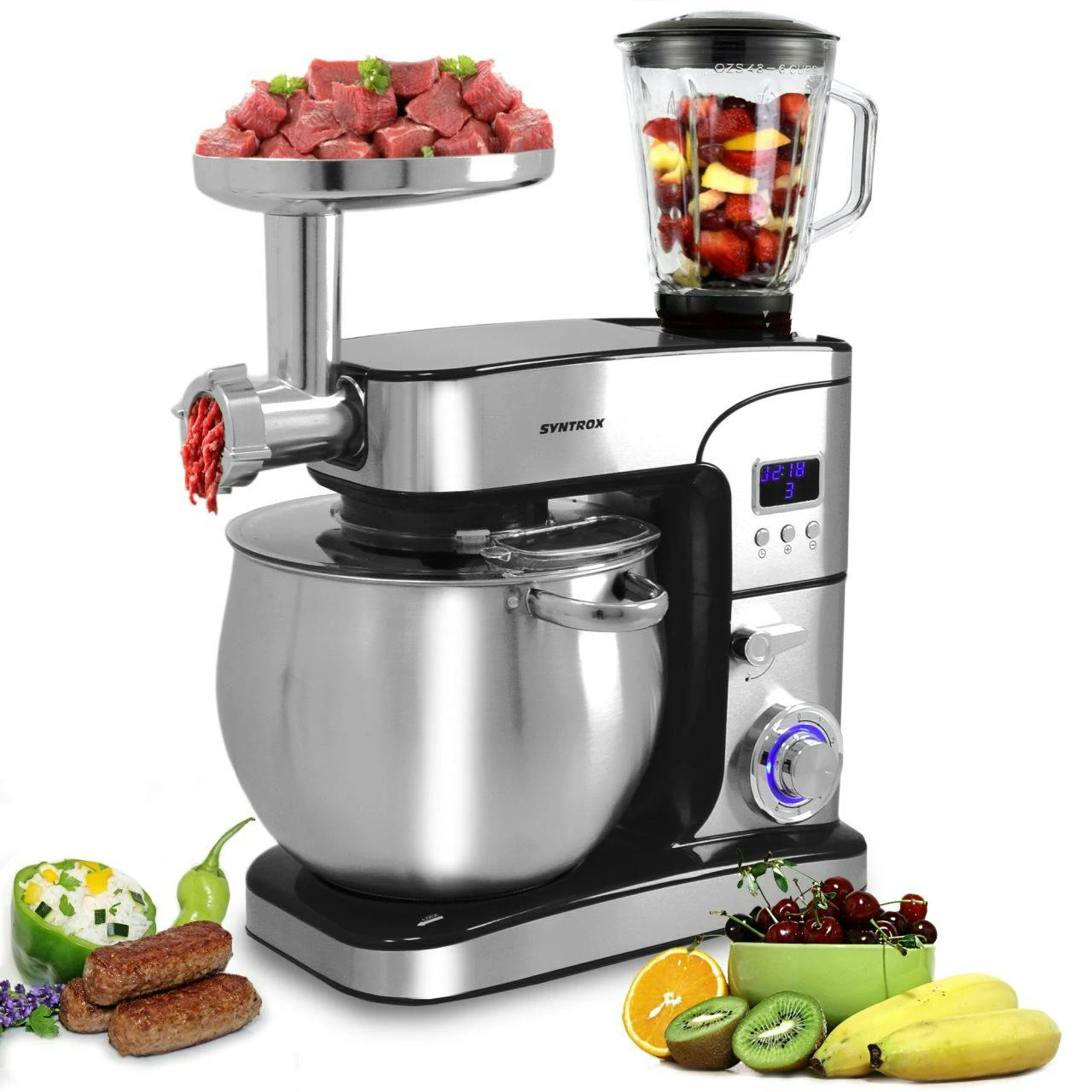 Küchenmaschine Paris Edelstahl 12 Liter Küchengerät & Fleischwolf 4 Küchenmaschine Paris Edelstahl 12 Liter Küchengerät & Fleischwolf - Image 2