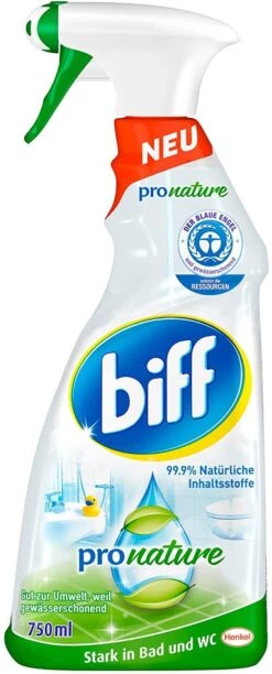Biff Pro Nature 8x750 Ml Badreiniger Sprühflasche 8er Pack Reiniger Gegen Kalk -Küche Zu Hause 6be6fe07 0ab7 4f0f 8752 7395fecc3625