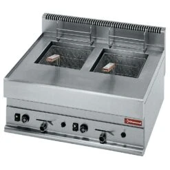 Gastro Gas-Fritteuse Zwei Becken Tischgerät Fritteuse Je 8 L Kapazität -Küche Zu Hause 7018b7fe bb64 478b b127 7c5806e7bf27