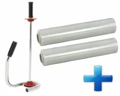 Sparset 2 Rollen Handstretchfolie Handwickelfolie Schwarz Mit Abroller DE LUXE -Küche Zu Hause 7ea9254d f04a 40ba a61e 455135d52c2c