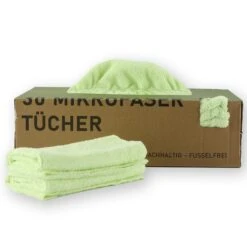 PLENTYFY | 50 Stück Mikrofasertücher Grau 30x30 Cm In Nachhaltiger Spenderbox | Saugstark & Waschbar | Fenstertücher | Spiegeltücher | Putztuch -Küche Zu Hause a4b5b493 c938 42d6 a2f3 bfe2ba469499