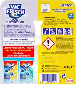 WC FRISCH Duo-Duftspüler 10er Pack Lemon WC Reiniger & WC-Duftstein 10x1 Stück -Küche Zu Hause c6218100 fc0c 4b6d bb39 a29e52b28d31