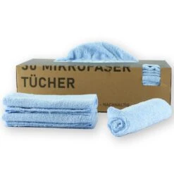 PLENTYFY | 50 Stück Mikrofasertücher Grau 30x30 Cm In Nachhaltiger Spenderbox | Saugstark & Waschbar | Fenstertücher | Spiegeltücher | Putztuch -Küche Zu Hause deafe050 c471 4be1 8602 92f66c93a09f 1