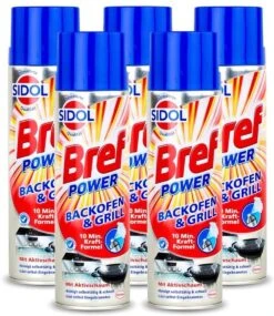 Bref Sidol Power Backofen & Grill Reiniger 5x500 Ml Reinigungsmittel Reinigen